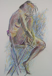 Model in pastel
